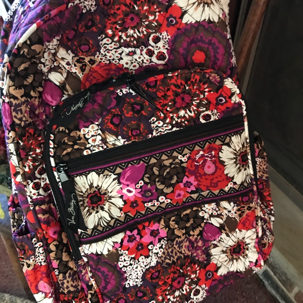 Vera Bradley Backpack in Rosewood pattern